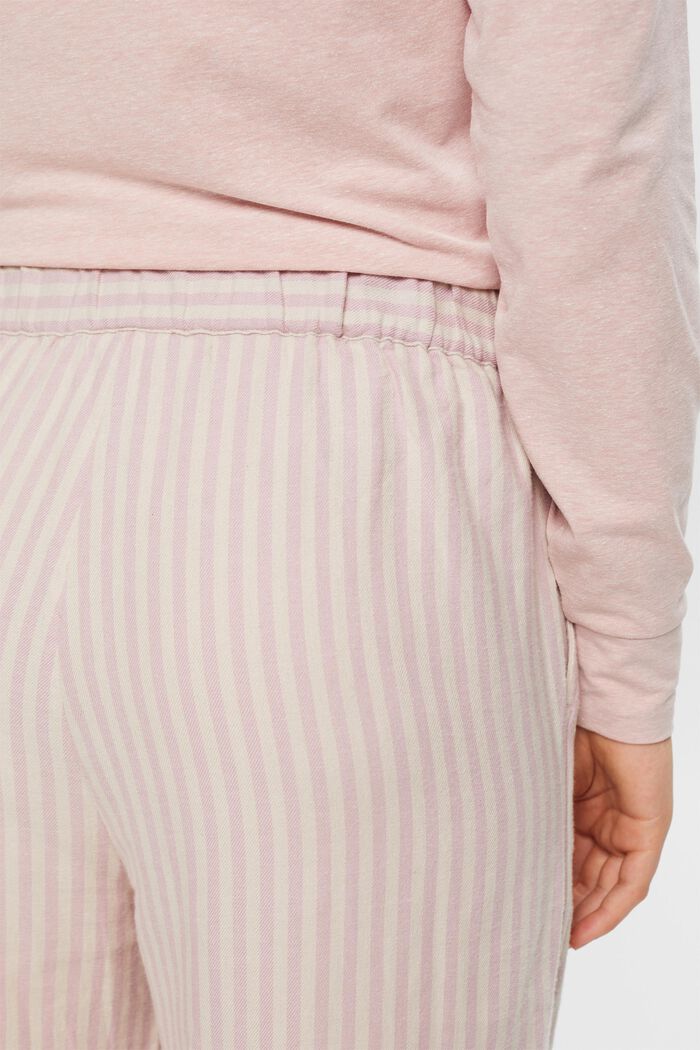 Pantaloni da pigiama in flanella, LIGHT PINK, detail image number 4