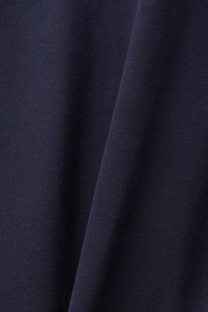 Polo Slim Fit in piqué di cotone, NAVY, detail image number 5