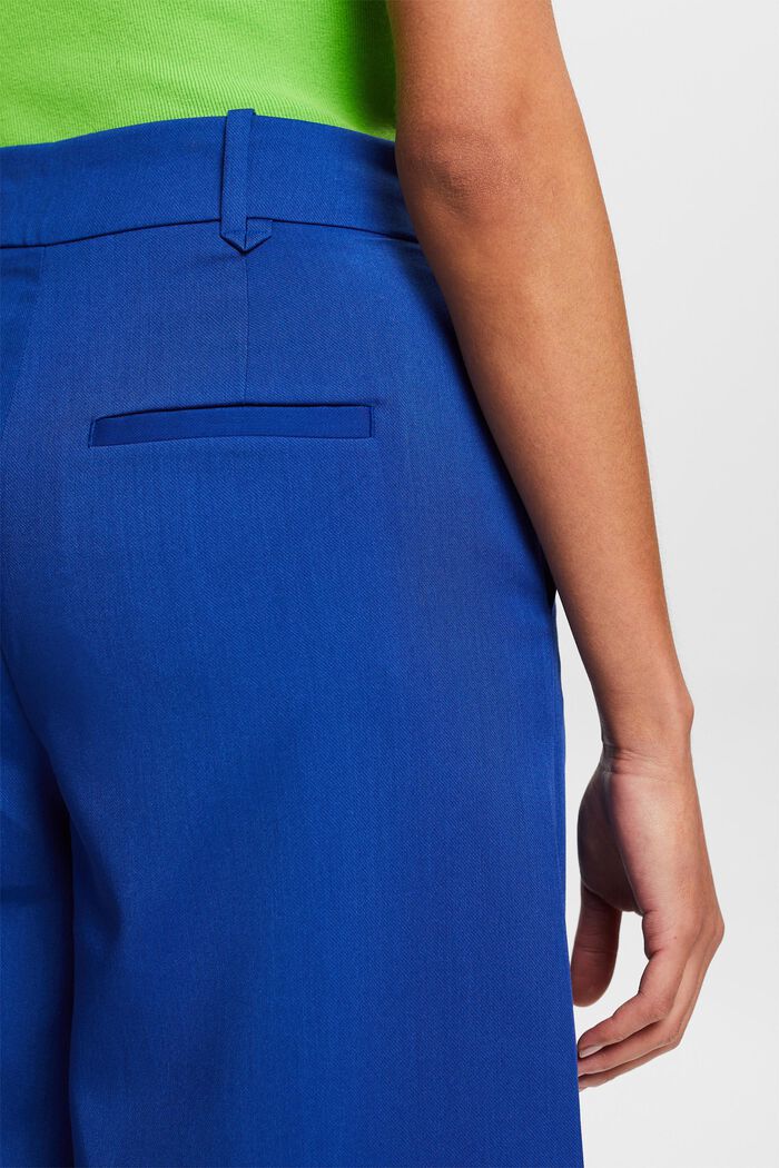 Pantaloni in twill a gamba larga, BRIGHT BLUE, detail image number 4