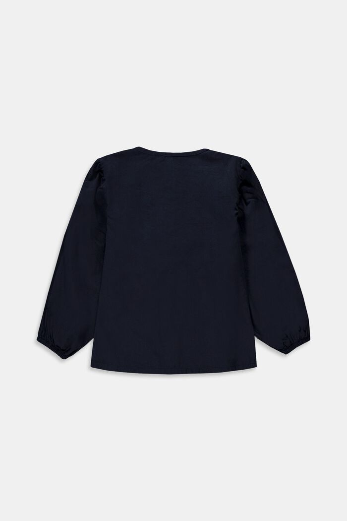 Blusa con maniche a palloncino, NAVY, detail image number 1