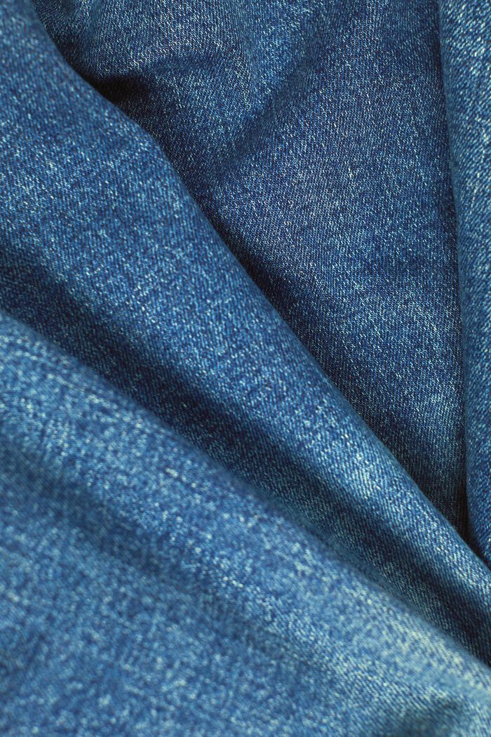 Jeans slim retrò a vita alta, BLUE MEDIUM WASHED, detail image number 5