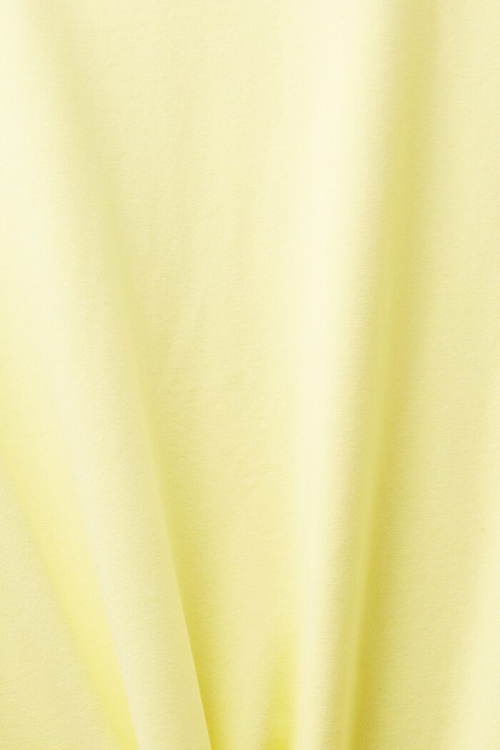 T-shirt in jersey con scollo a V, PASTEL YELLOW, detail image number 5