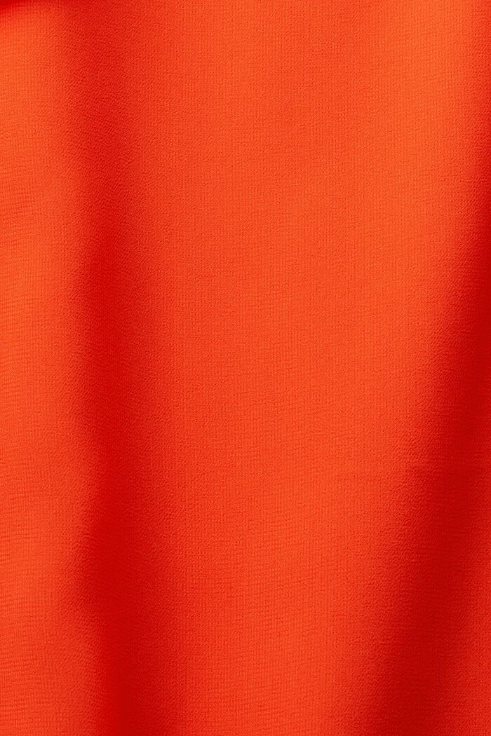 Blusa senza maniche in crêpe di chiffon, BRIGHT ORANGE, detail image number 5