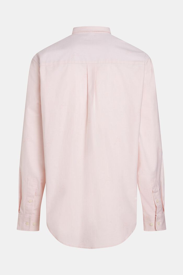 Maglia oxford relaxed fit con stampa allover, LIGHT PINK, detail image number 4