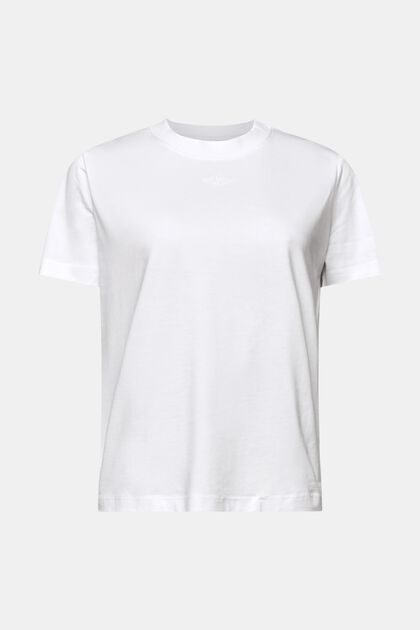 T-shirt in cotone Pima con logo ricamato