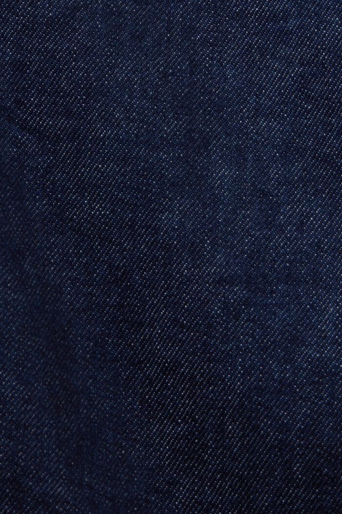 Jeans dritti premium, cimosati e a vita alta, BLUE RINSE, detail image number 6