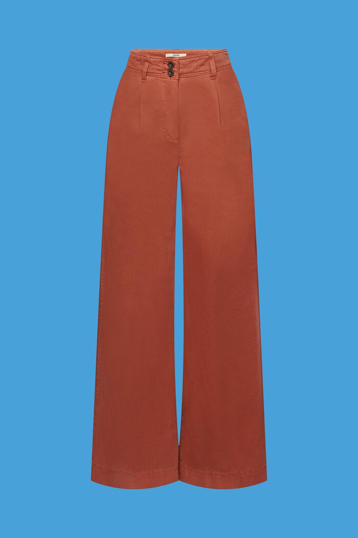 Pantaloni chino a gamba larga, RUST BROWN, detail image number 7
