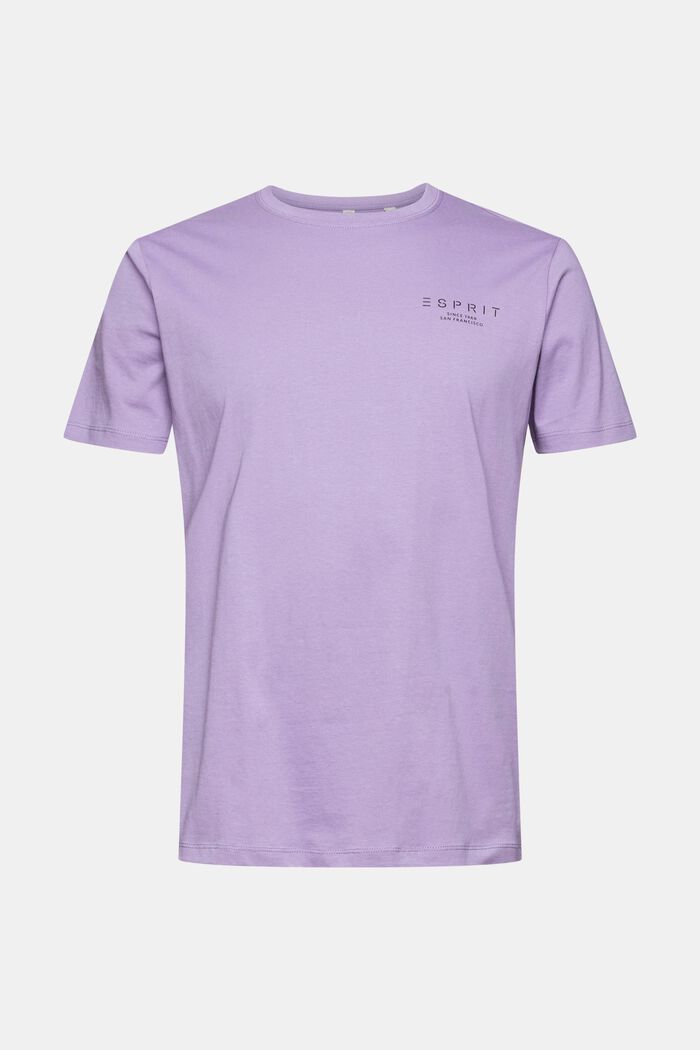 T-shirt in jersey con stampa del logo, LILAC, detail image number 2