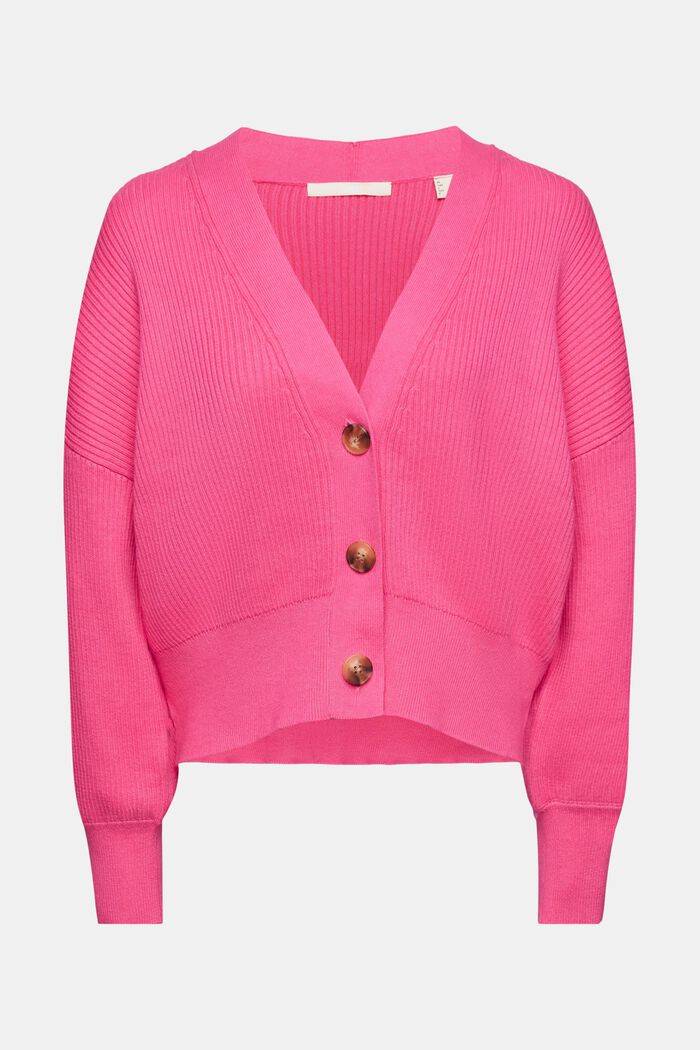 Cardigan in maglia, PINK FUCHSIA, detail image number 6