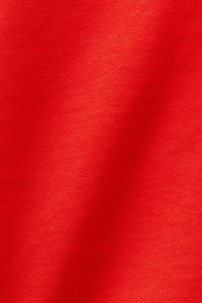 Felpa cropped con logo, RED, detail image number 5