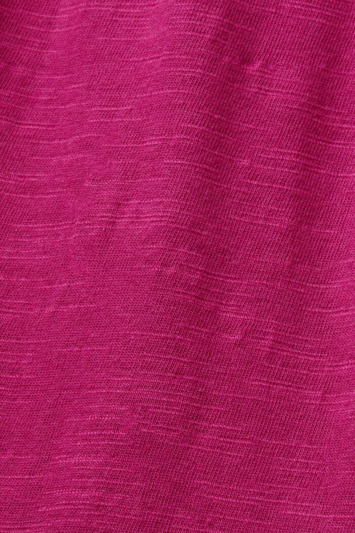 Abito corto in jersey, 100% cotone, DARK PINK, detail image number 4