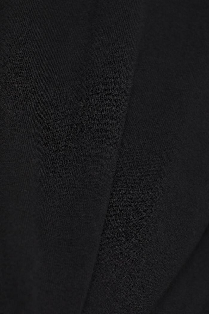 Pullover a dolcevita con cotone biologico, BLACK, detail image number 4