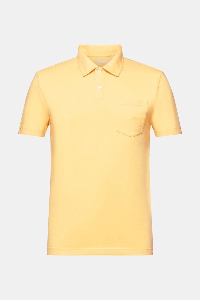 Polo in cotone con logo, SUNFLOWER YELLOW, detail image number 5