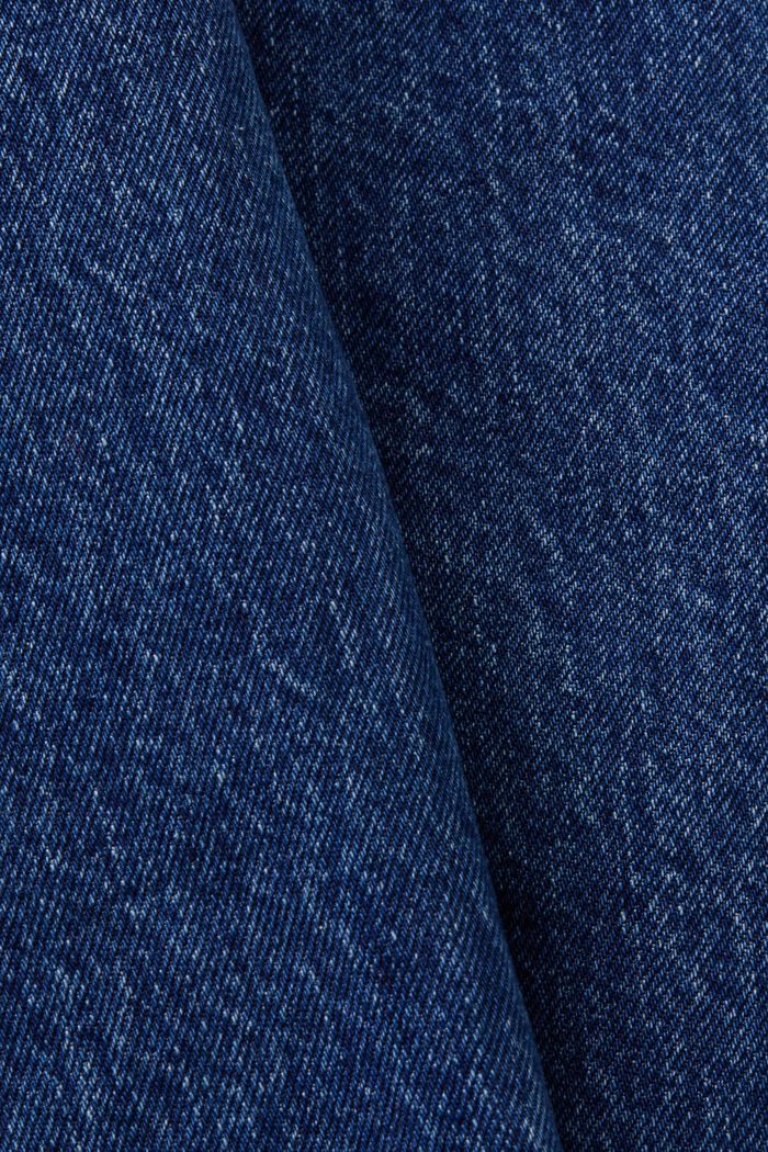 Jeans straight a vita media, BLUE MEDIUM WASHED, detail image number 5