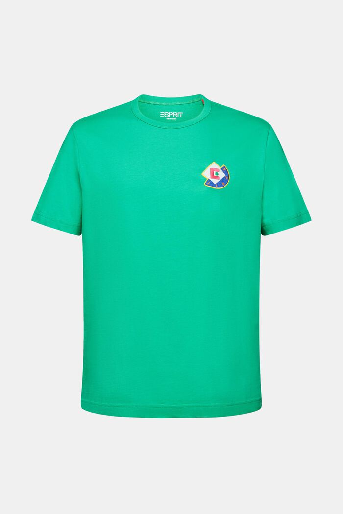 T-shirt con logo grafico, GREEN, detail image number 5