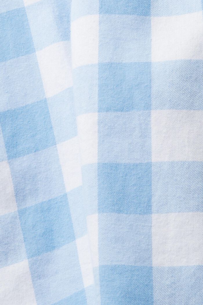 Camicia di flanella a quadri vichy, realizzata in cotone sostenibile, BRIGHT BLUE, detail image number 7