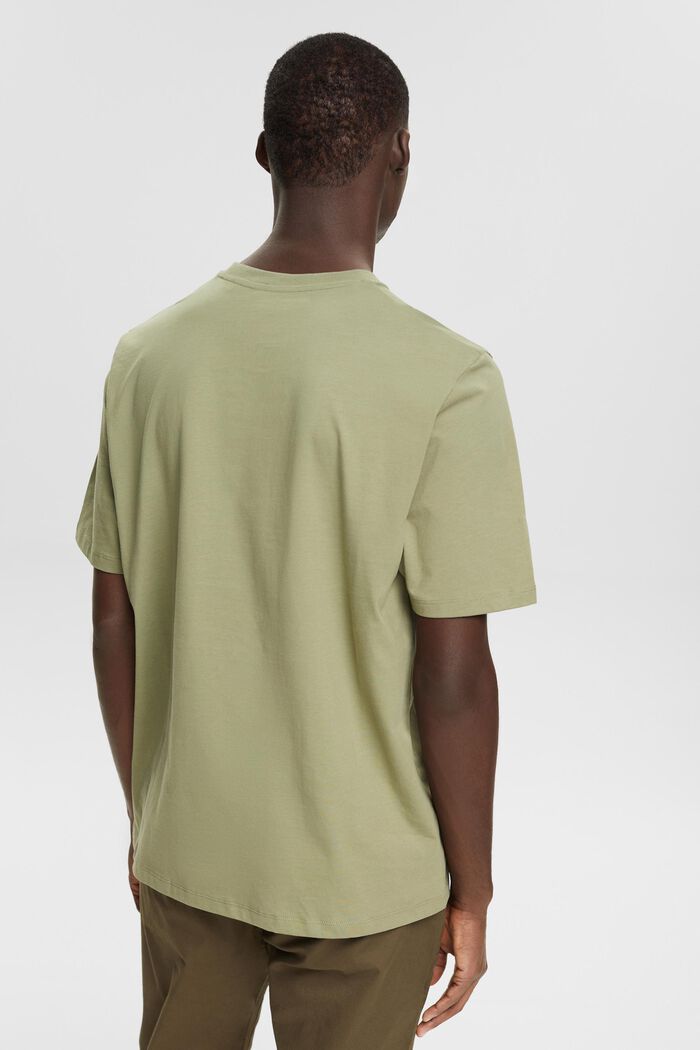 T-shirt in jersey, 100% cotone, LIGHT KHAKI, detail image number 3