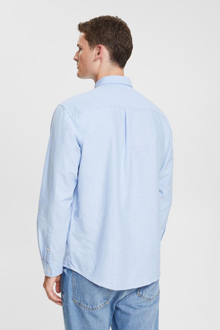 Camicia button-down, 100% cotone, LIGHT BLUE, detail image number 3