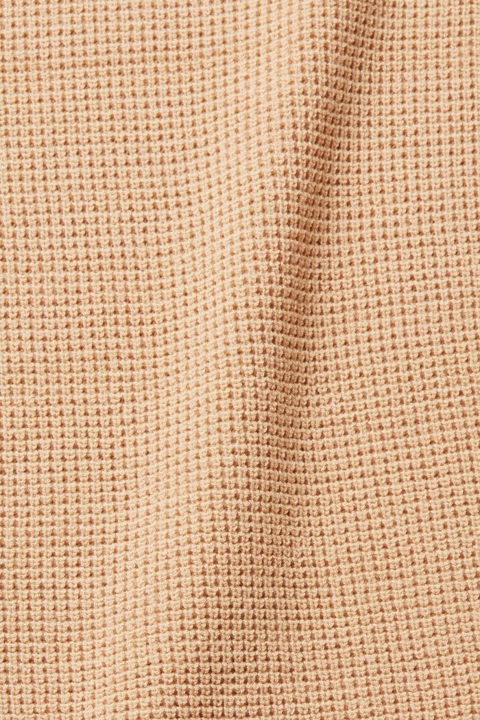 Pullover a maglia con scollo a V, CREAM BEIGE, detail image number 5