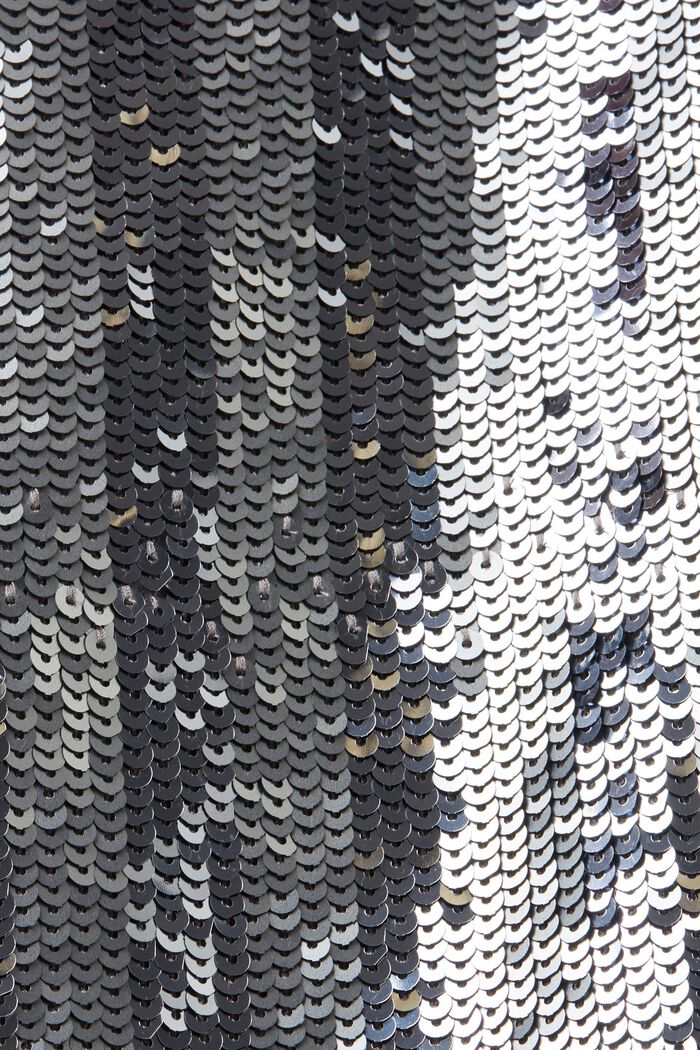 Minigonna con paillettes, SILVER, detail image number 5