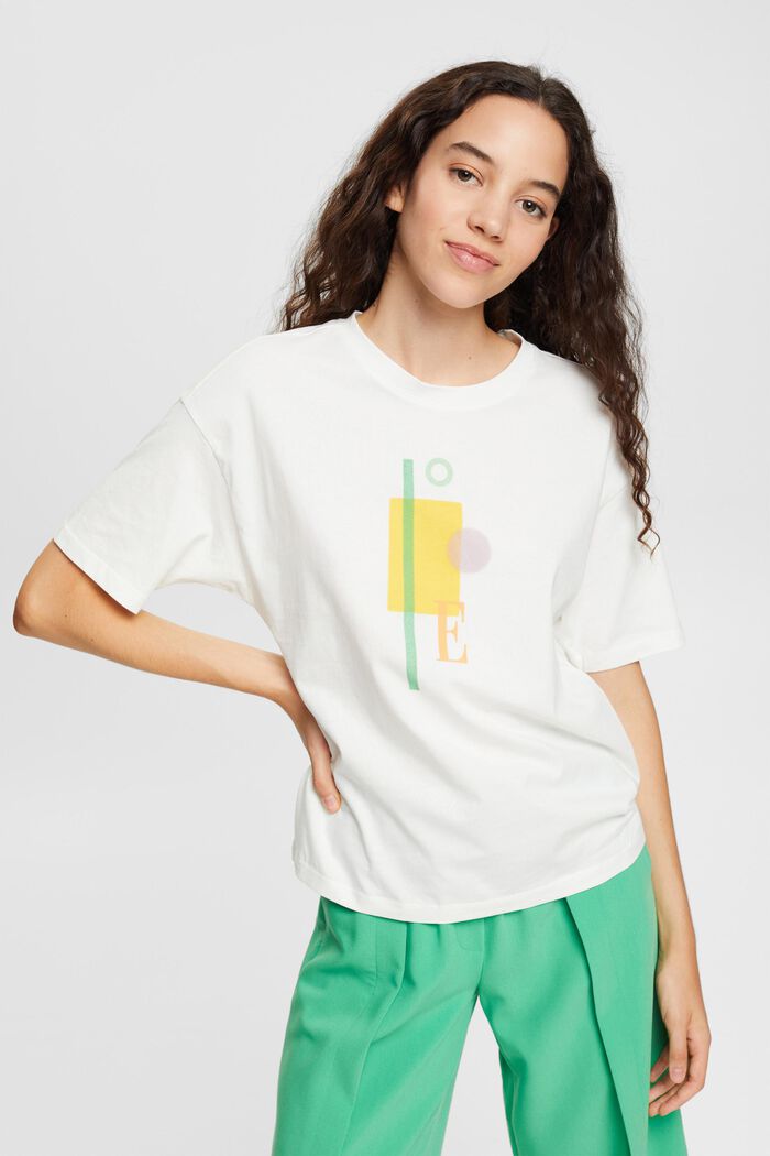 T-shirt con stampa, OFF WHITE, overview