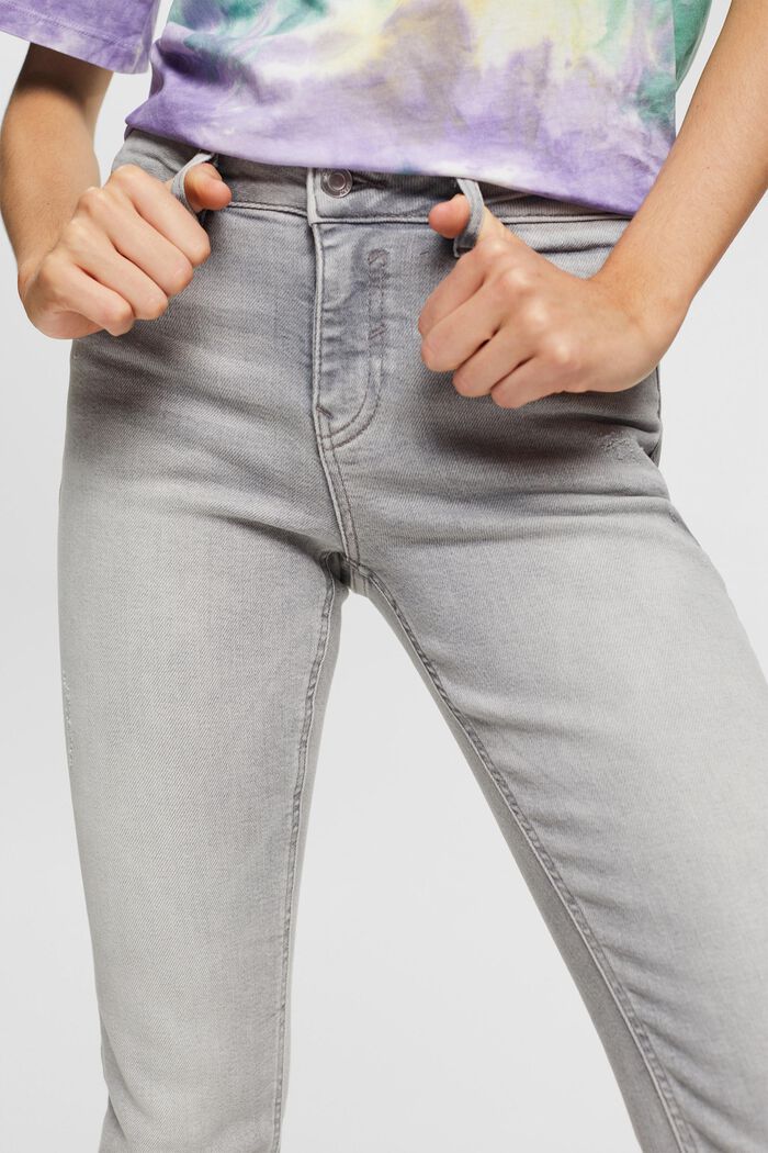 Jeans elasticizzati, GREY MEDIUM WASHED, detail image number 0