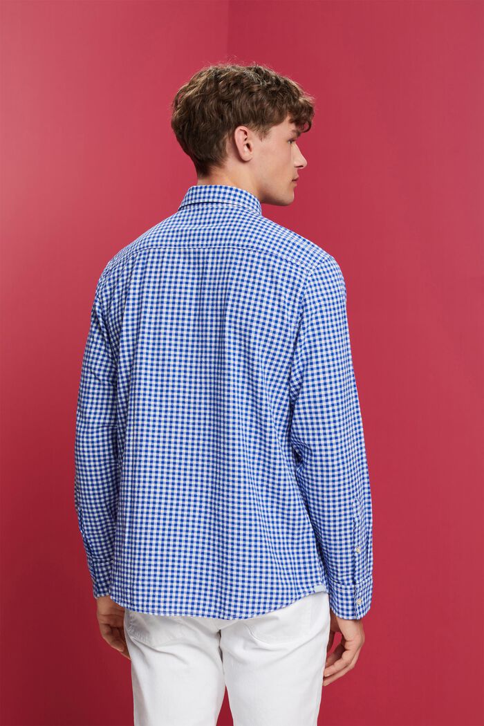 Camicia Vichy button-down, 100% cotone, INK, detail image number 3