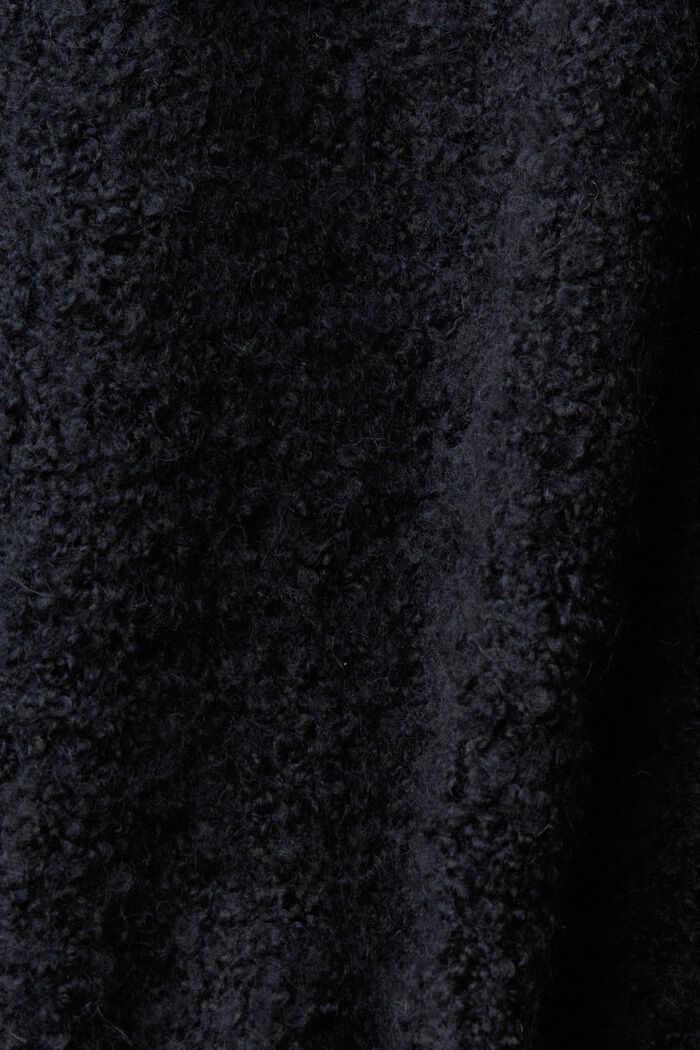 Cardigan in misto lana da annodare, BLACK, detail image number 1