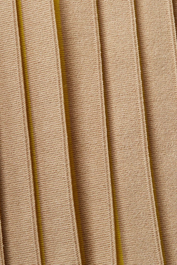 Minigonna in maglia a pieghe, SAND, detail image number 6