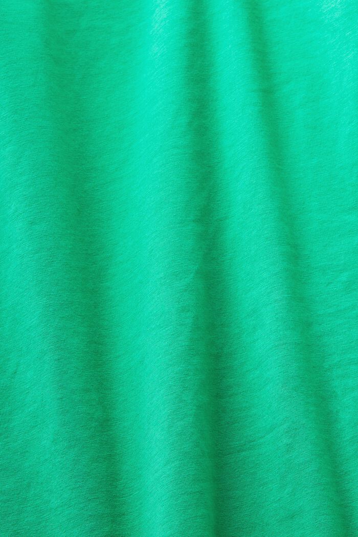 Canotta in jersey di cotone, GREEN, detail image number 4