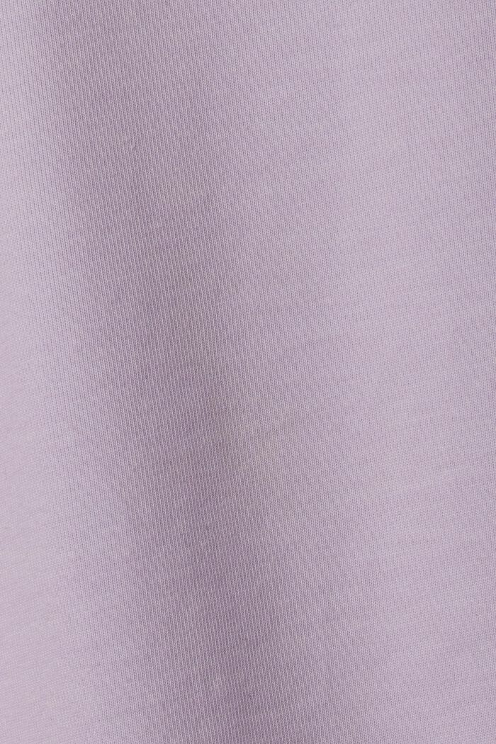 T-shirt unisex in jersey di cotone con logo, LILAC, detail image number 7