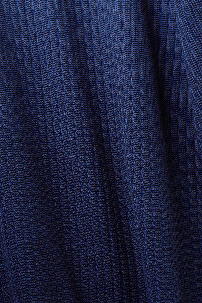 Pullover in maglia a coste bicolore, NAVY, detail image number 5