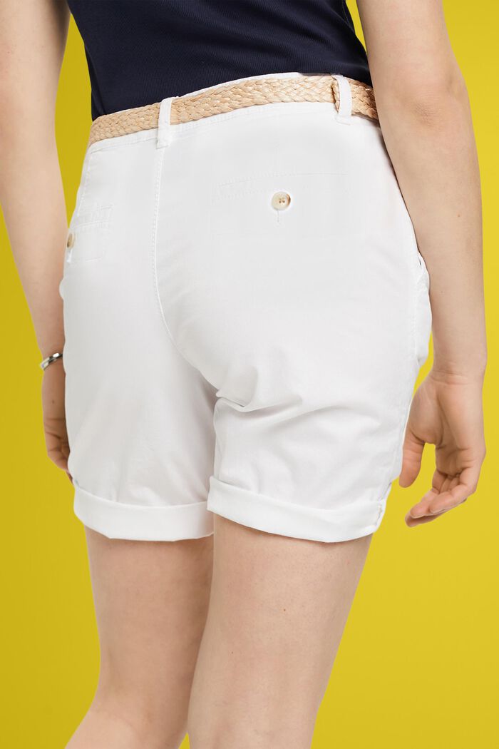 Pantaloncini chino, WHITE, detail image number 2