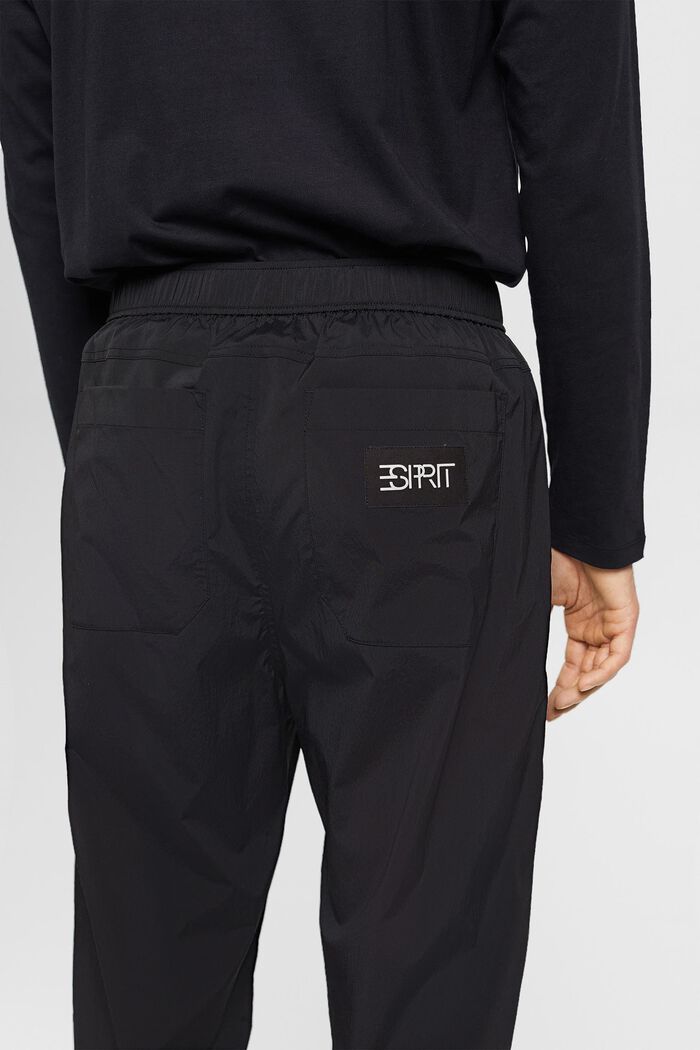 Pantaloni sportivi a vita alta e con taglio tapered, BLACK, detail image number 4