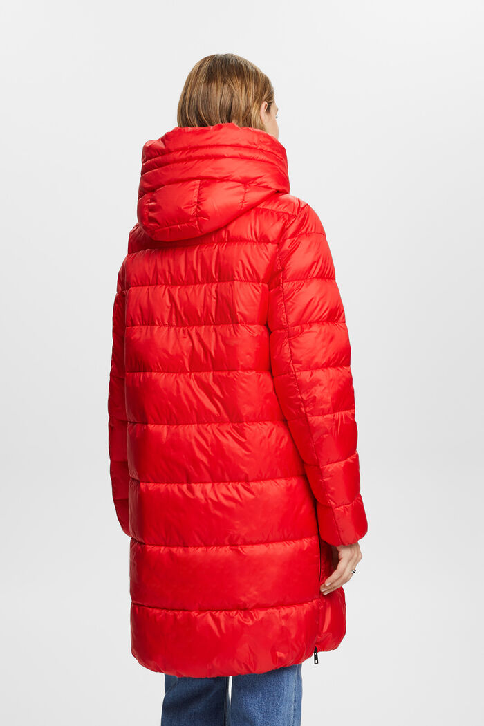 Riciclato: cappotto in piumino con cappuccio, RED, detail image number 3