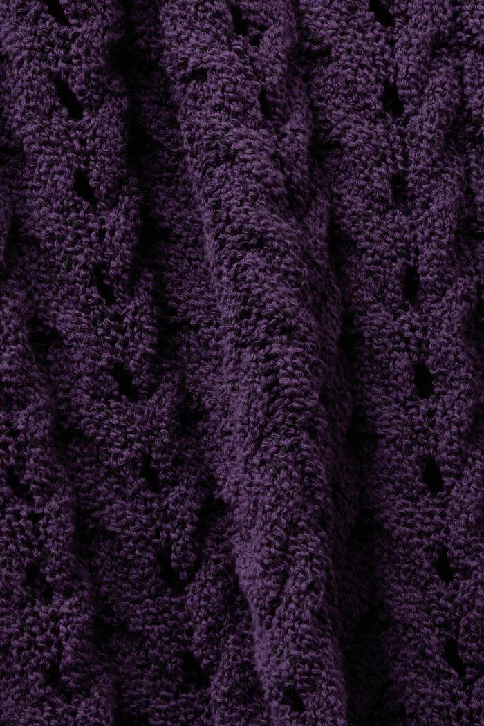 Pullover in maglia Chunky intrecciata, DARK PURPLE, detail image number 5