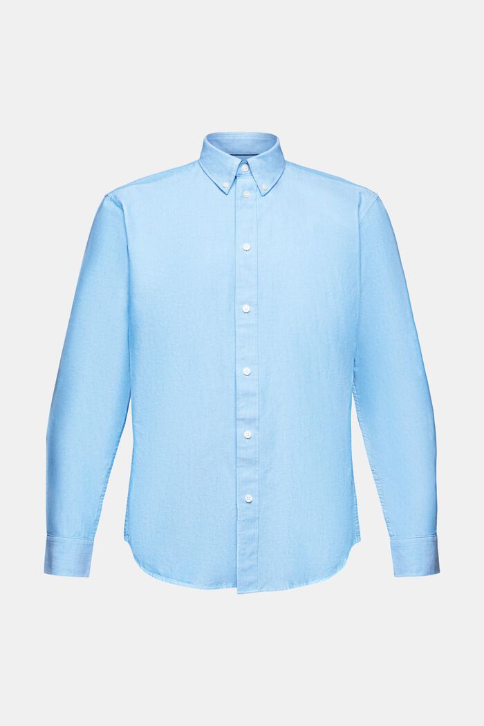 Camicia in cotone Oxford, BLUE, detail image number 6