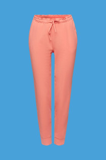 Pantaloni in jersey con cintura elastica, NEW CORAL, overview