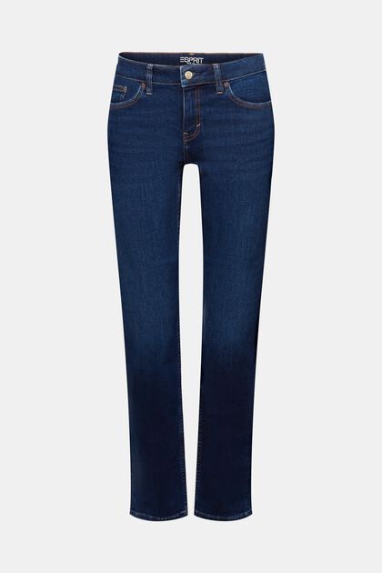 Jeans elasticizzati a gamba dritta, misto cotone