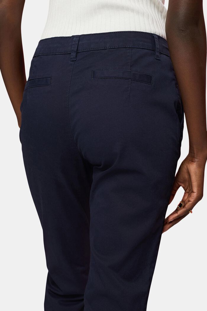 Chino in cotone stretch, NAVY, detail image number 4