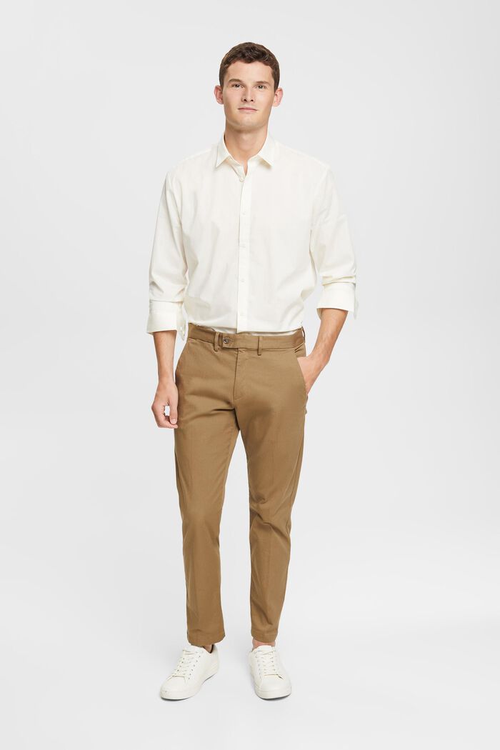 Camicia in cotone sostenibile, OFF WHITE, detail image number 4