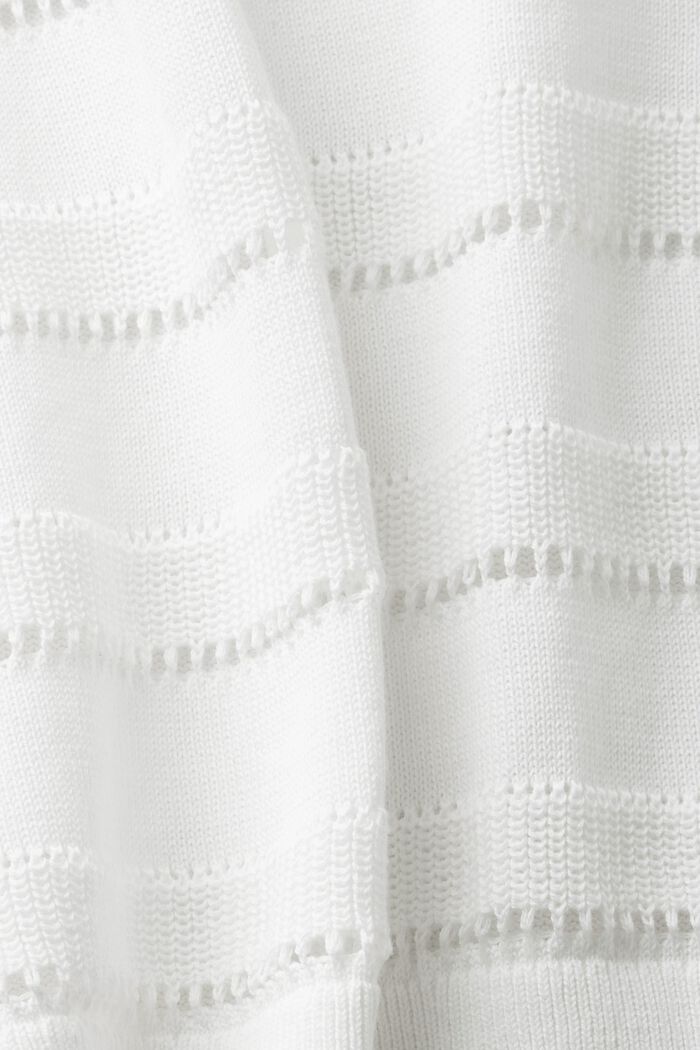 Pullover pointelle, OFF WHITE, detail image number 5