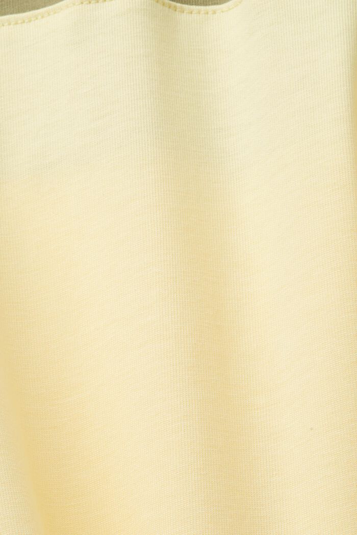 T-shirt a blocchi di colore, 100% cotone, LIGHT KHAKI, detail image number 4