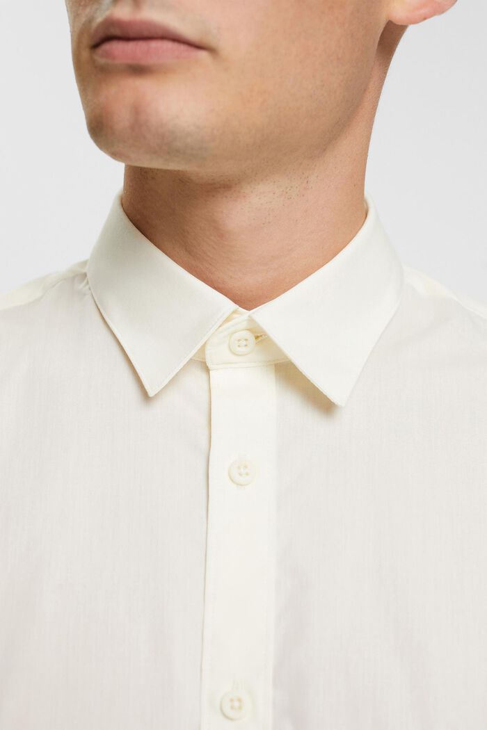 Camicia in cotone sostenibile, OFF WHITE, detail image number 0