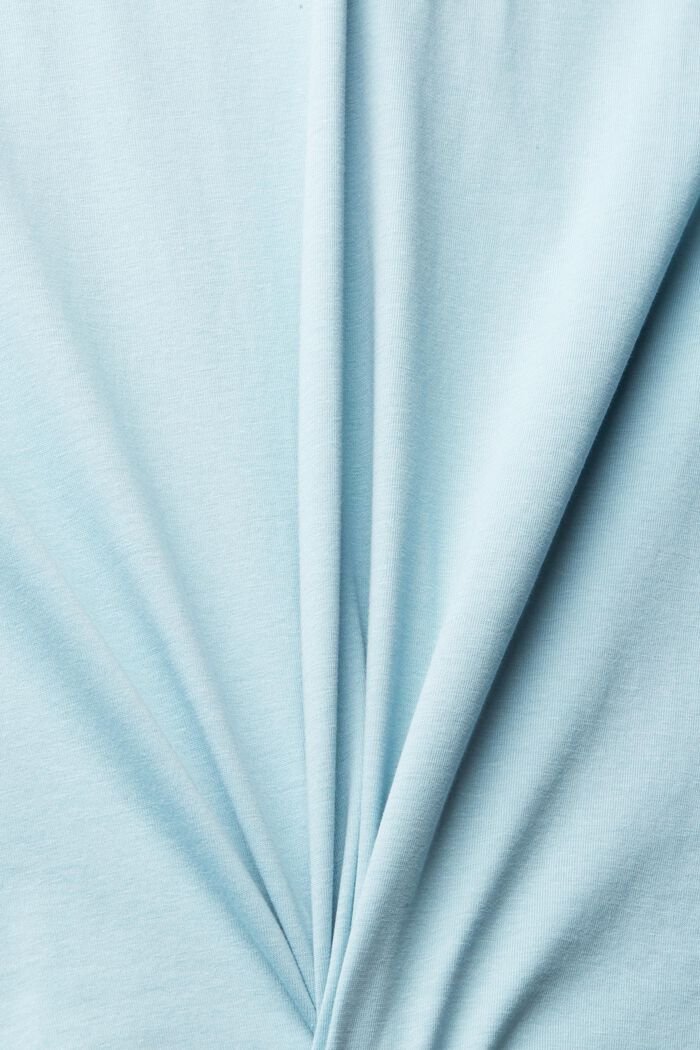 T-shirt in jersey con stampa del logo, LIGHT TURQUOISE, detail image number 1
