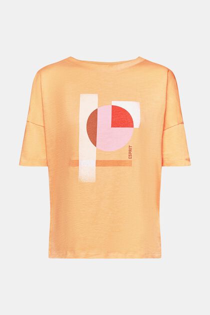 T-shirt in cotone con stampa geometrica