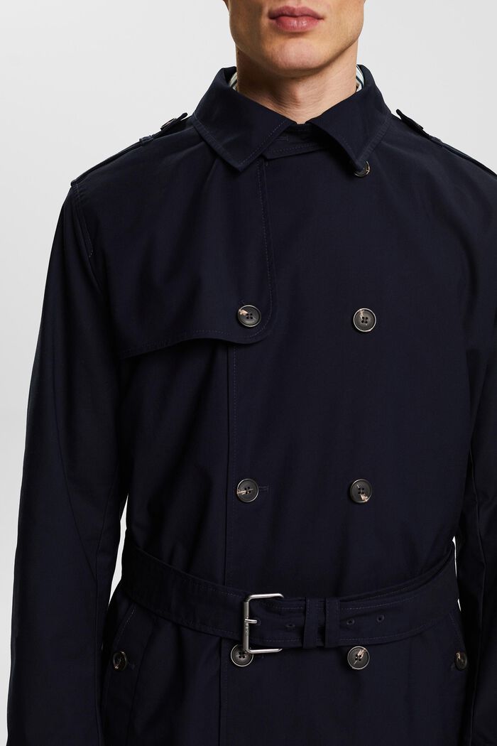 Trench con cintura, NAVY, detail image number 2