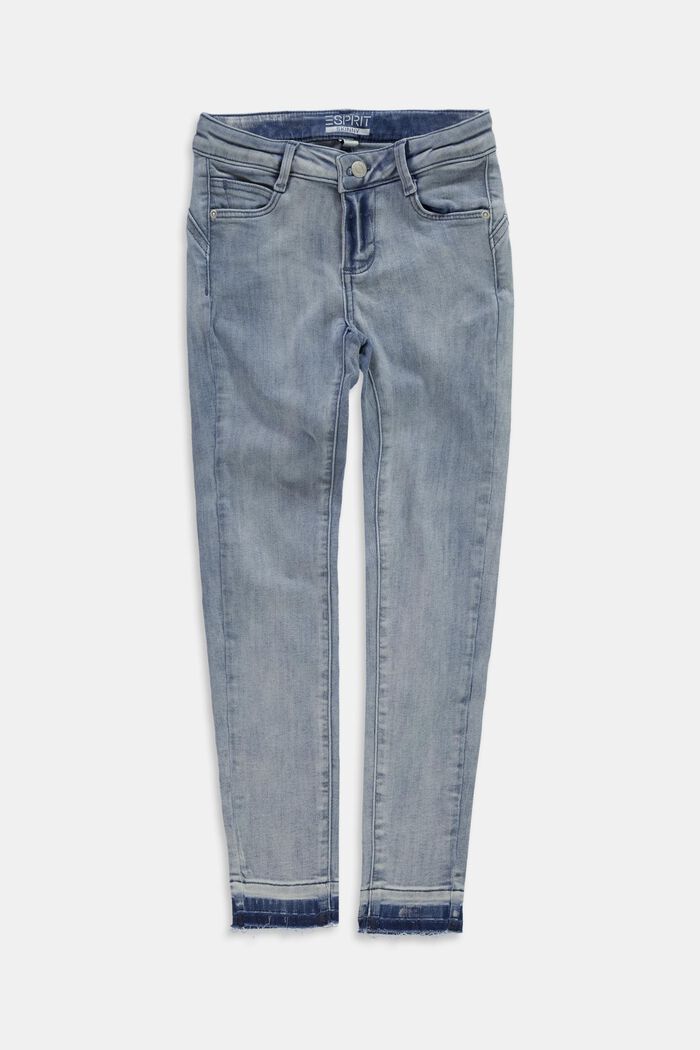 Jeans con vita regolabile, BLUE BLEACHED, detail image number 0