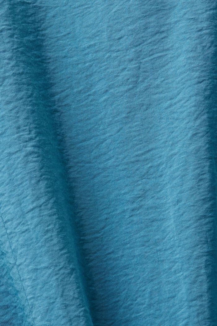 Blusa stropicciata, DARK TURQUOISE, detail image number 5