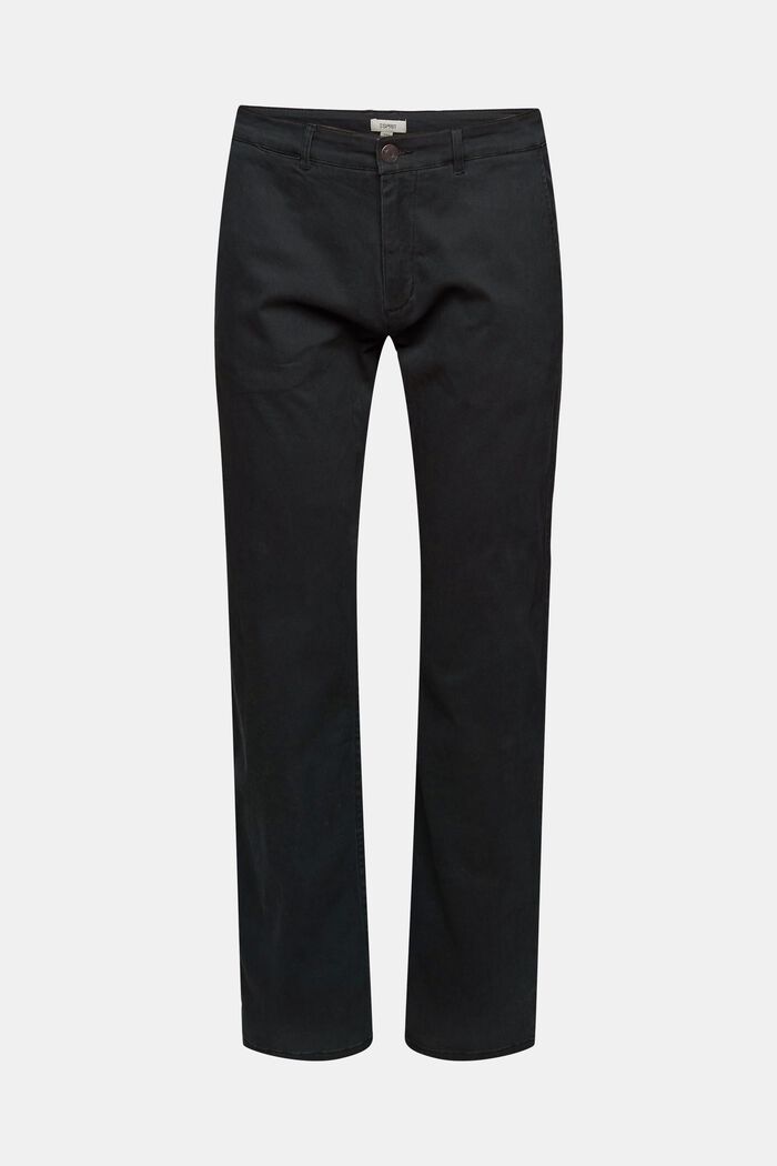 Pantaloni chino in cotone, BLACK, detail image number 2